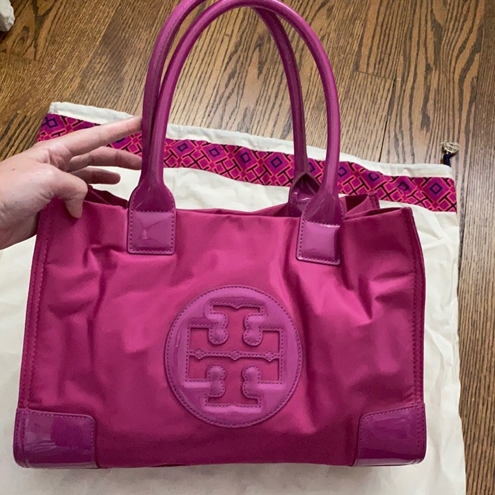Tory Burch Ella Patent Mini Tote Bag
